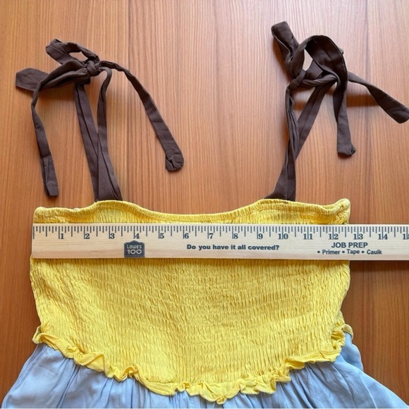 Davi & Dani Colorblock Tiered Maxi Dress - Size Small - Boho, Vacation, Beach - Picture 12 of 16